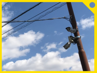 住宅の防犯カメラ設置例1