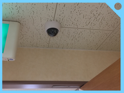 病院・福祉施設の防犯カメラ設置例1