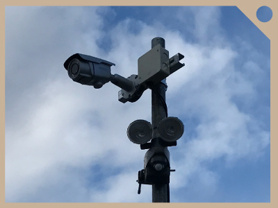 建設現場の防犯カメラ設置例1