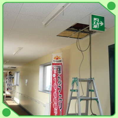 防犯カメラ屋内配線・その他の配線工事1