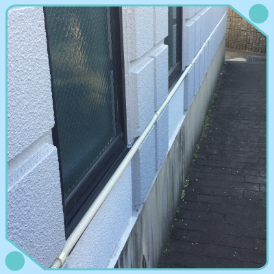 防犯カメラ配管工事1