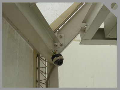 屋外施設・競技施設の防犯カメラ設置例1