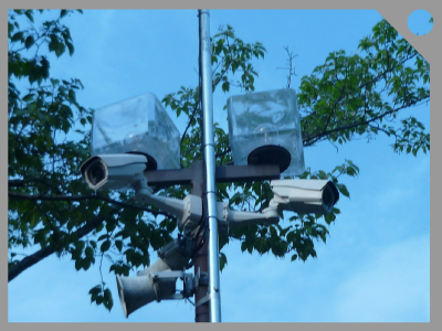 屋外施設・競技施設の防犯カメラ設置例3