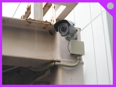 駐車場・パーキング・ガレージの防犯カメラ設置例1