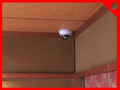 店舗の防犯カメラ設置例1